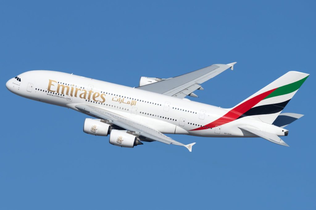 An Emirates Airbus A380-800