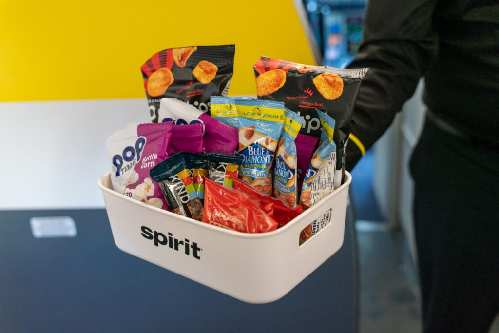 Spirit Airlines' new snacks 