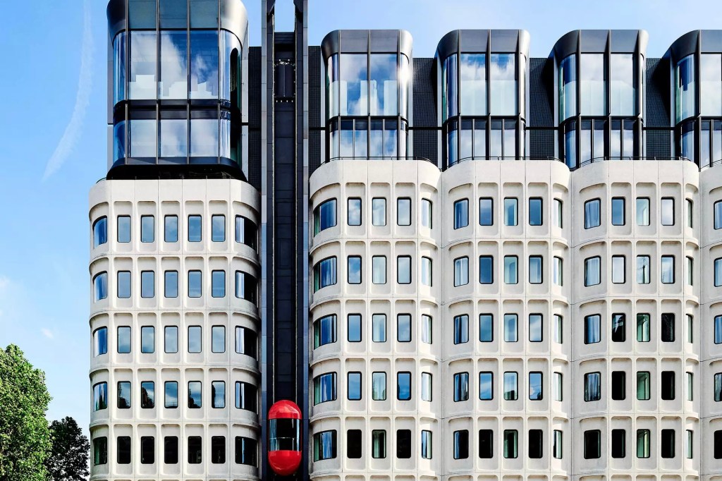 Exterior of a multistory hotel