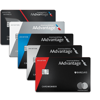 A selection of American Airlines credit cards