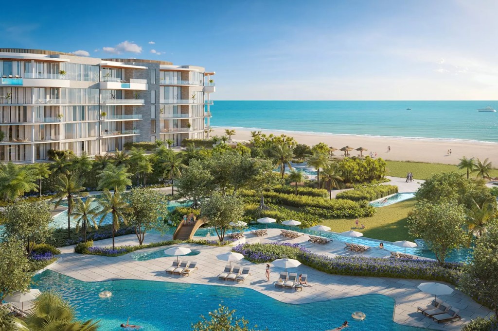 a view of the tropical pool at a resort called The St. Regis Longboat Key Resort in Florida