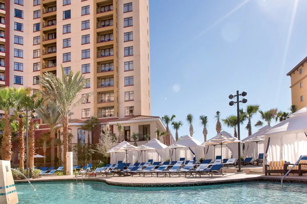 image of a pool at a timeshare resort in florida