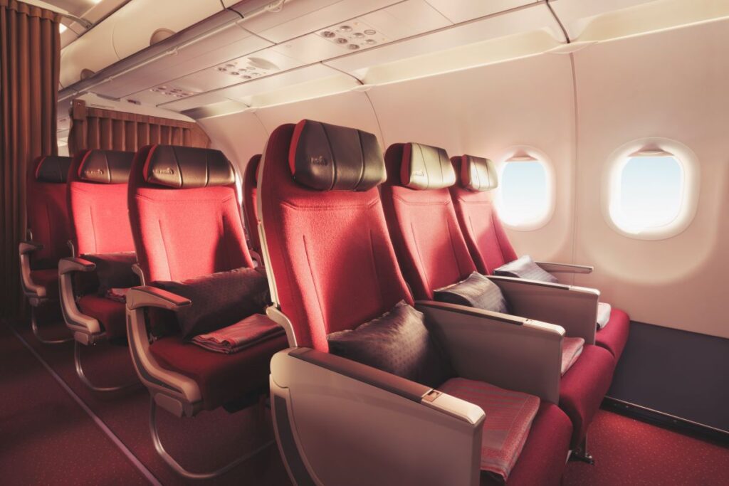 Air India's retrofitted premium economy configuration.