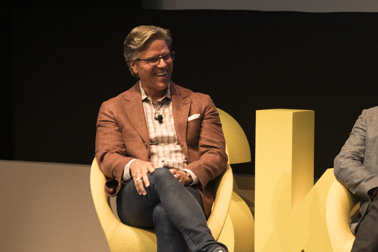 Chris Hemmeter, managing director of Thayer Ventures, speaking on-stage at the Skift Data and AI Summit in June 2024 in New York City.