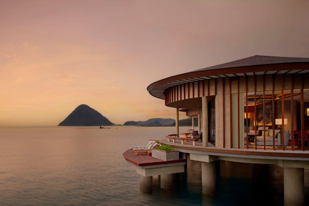 exterior of TA’AKTANA a Luxury Collection Resort and Spa from marriott international