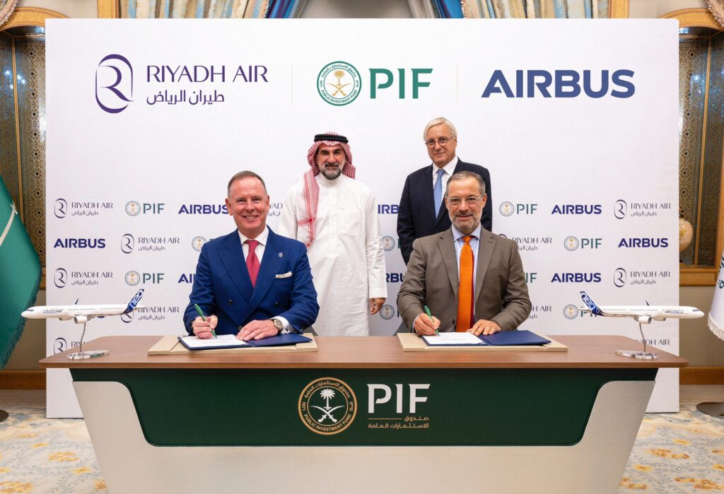 Airbus and Riyadh Air sign order in Riyadh