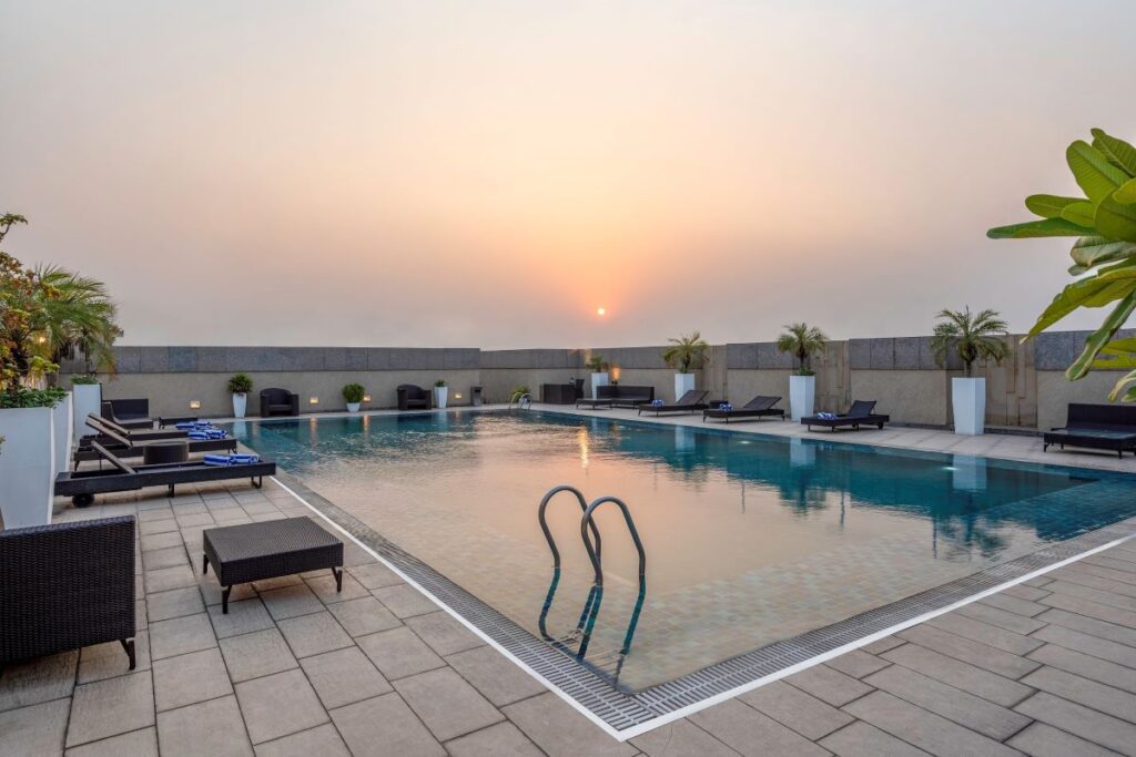 Image: Swimming pool at Svelte Delhi, a member of Radisson Individuals