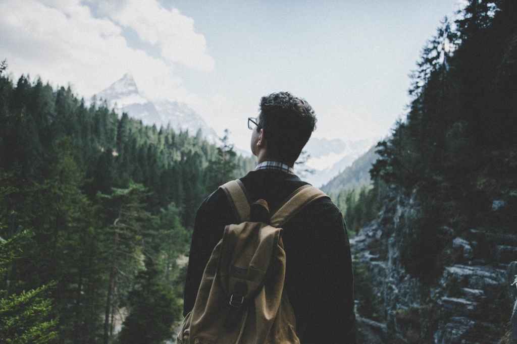 Image: A traveler in Austria