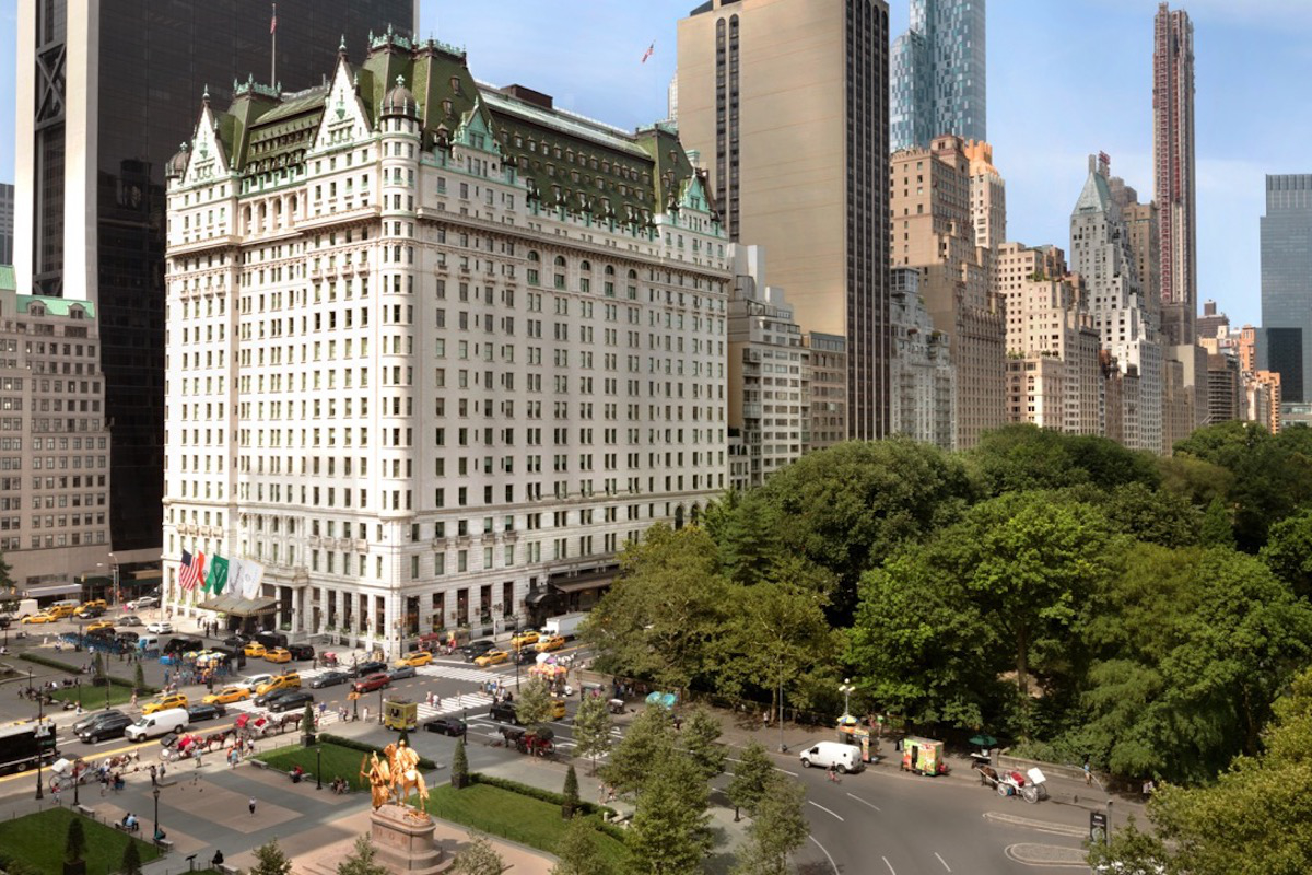 Exterior of The Park Plaza Hotel in New York City.