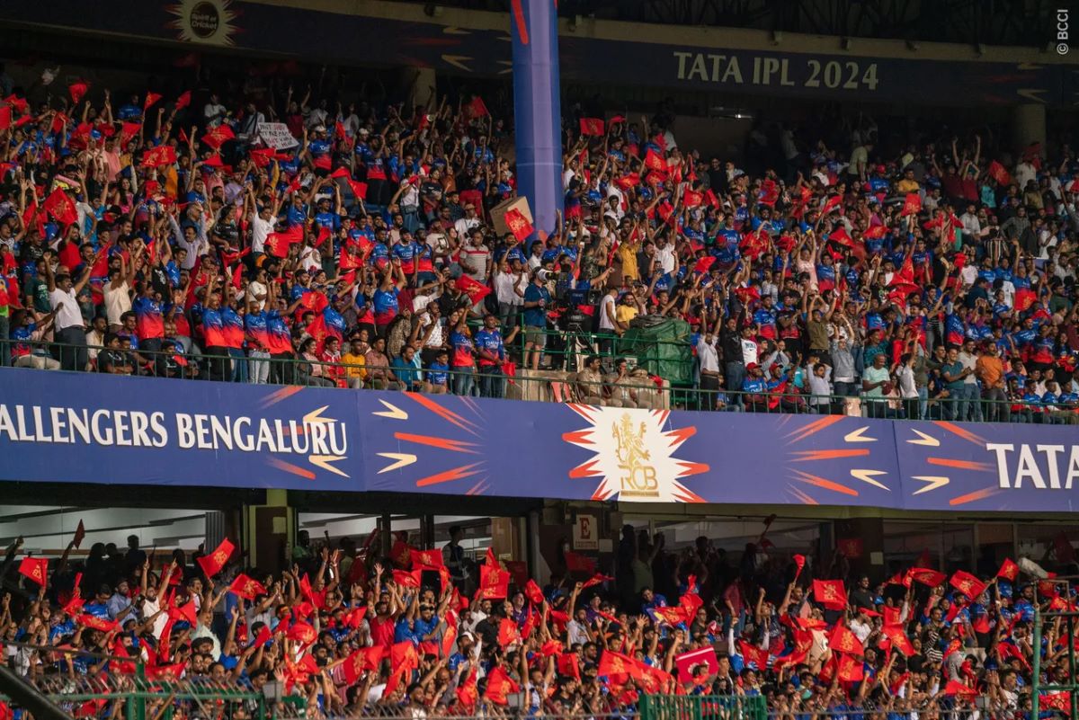 Image: Viewers at M Chinnaswamy Stadium, Bengaluru during IPL 2024.