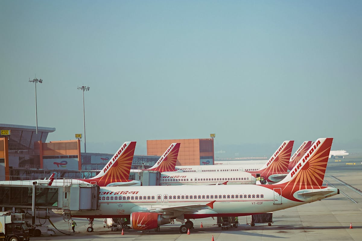 Image credit: Air India planes parked at airport