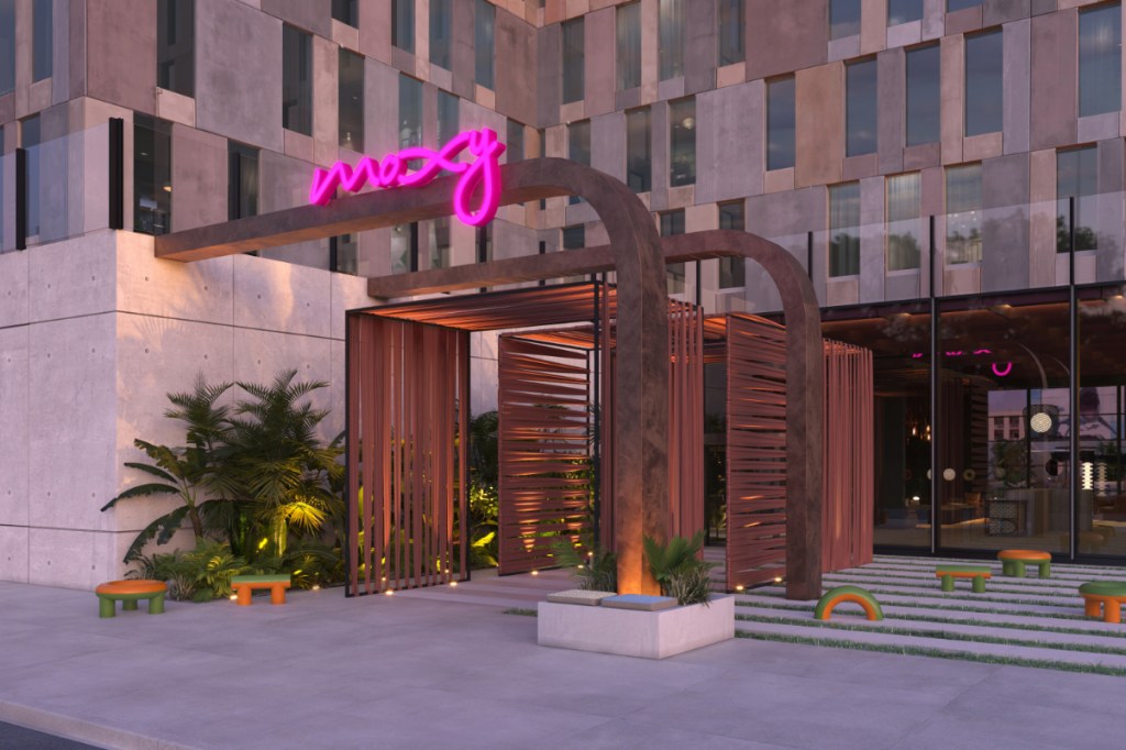 renderings of Moxy Middle East and Africa prototypical propertie