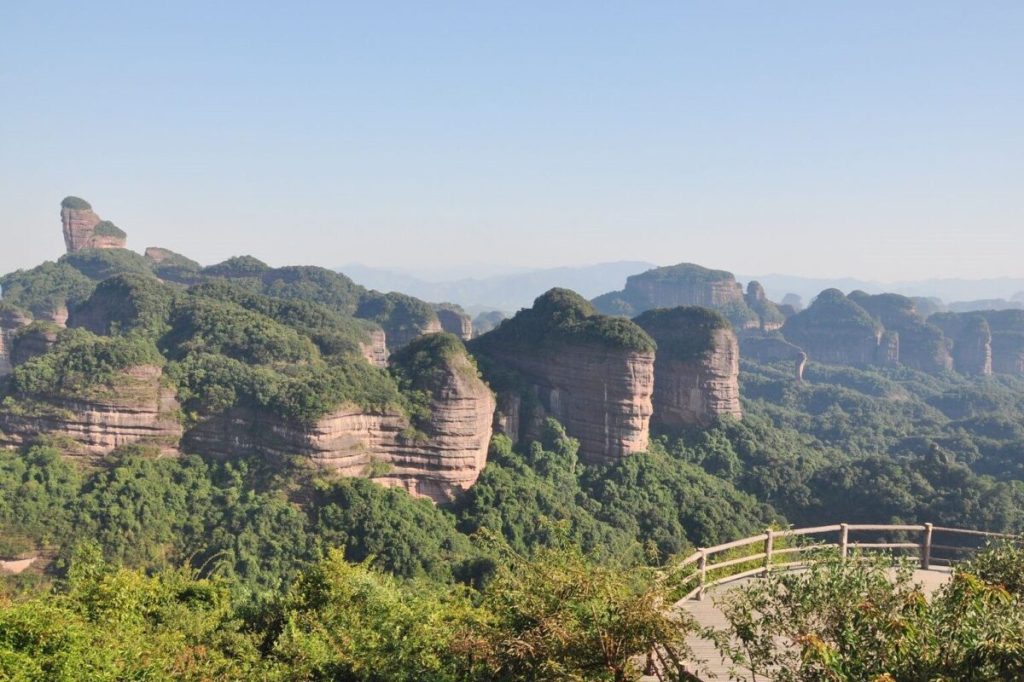 Danxia Mountain in Guangdong Province