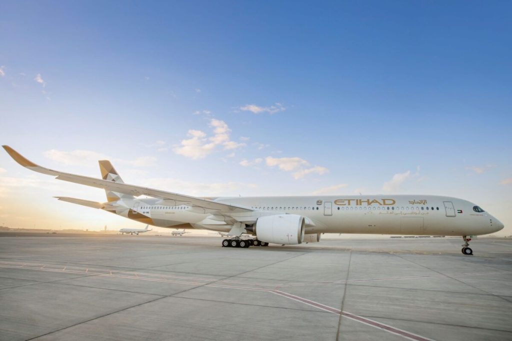 An aircraft on the runway