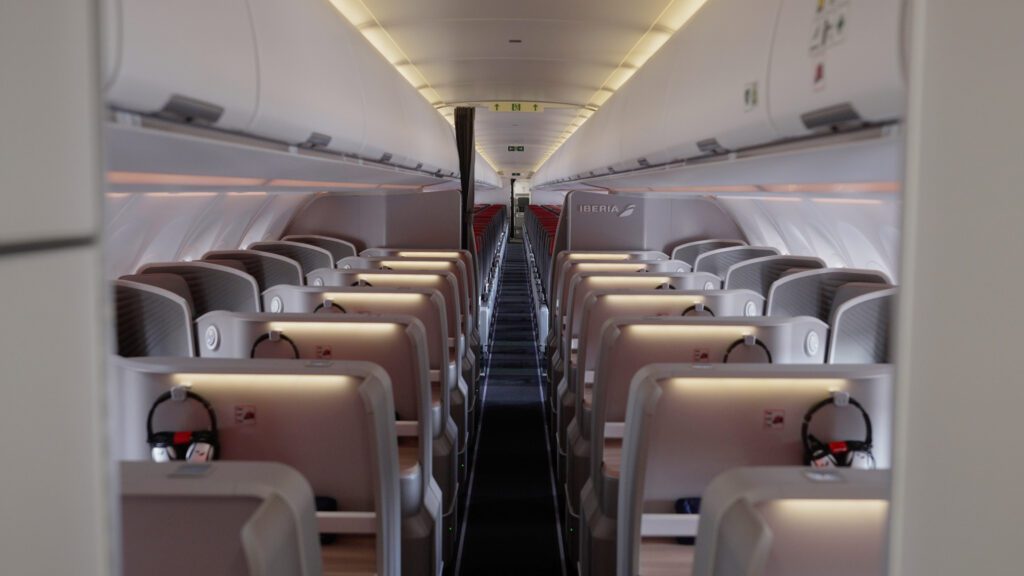 Iberia A321XLR business class cabin