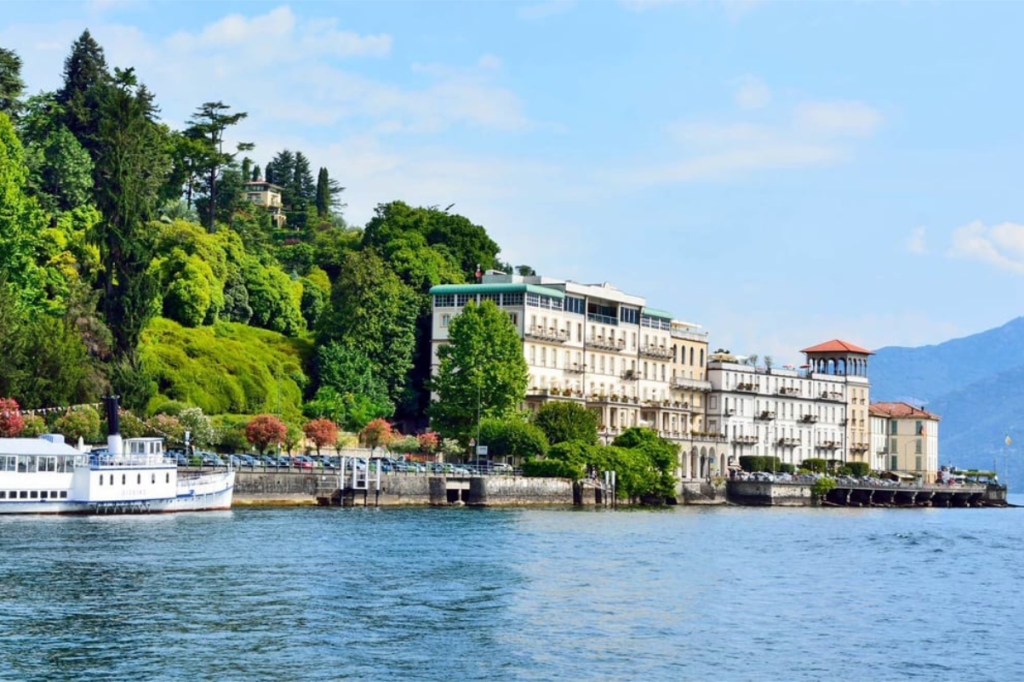 view of a new luxury resort on the shores of Italy's Lake Como