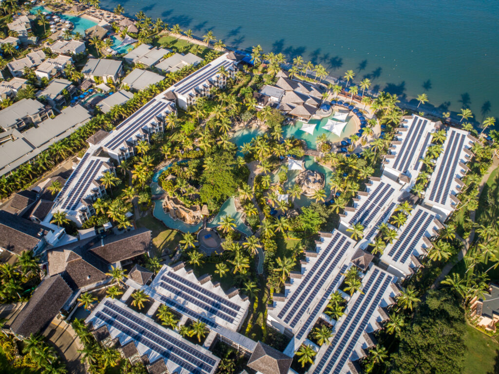 Radisson Blu Resort Fiji Denarau Island solar panel installation