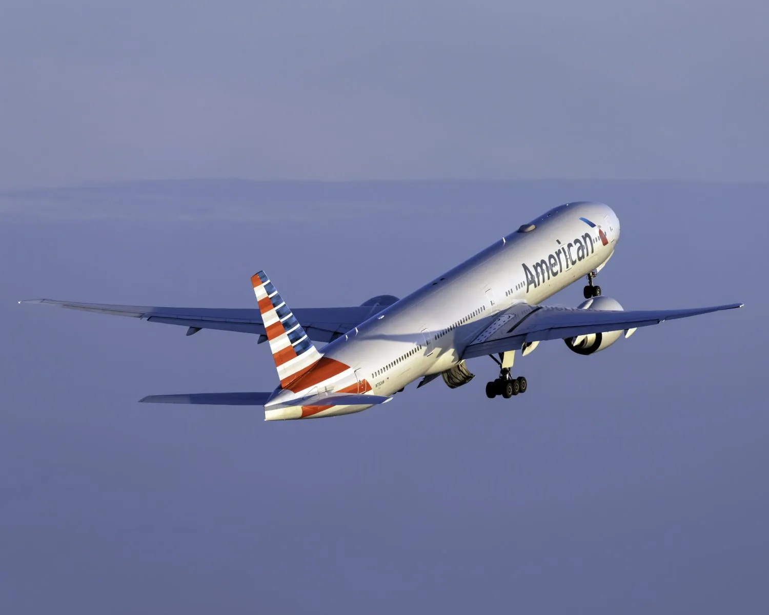 An American Airlines Boeing 777-300ER.