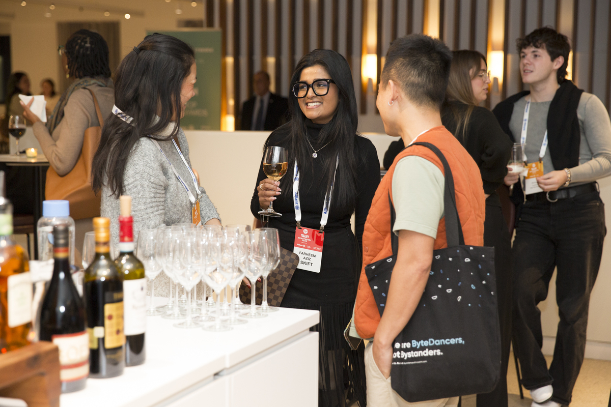 travel leaders networking at Skift Megatrends NYC
