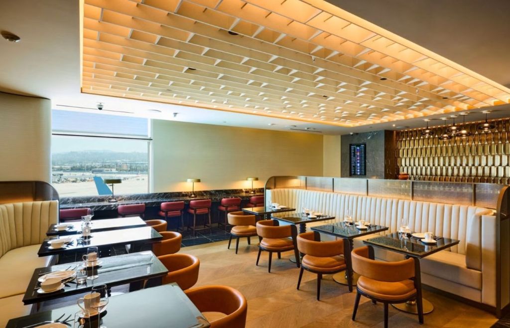 The new-look Air India lounge at San Francisco Airport.